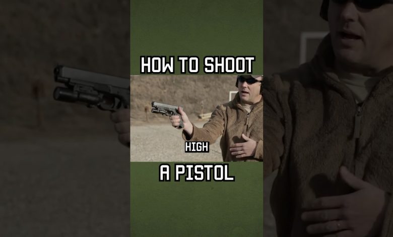 How to shoot a pistol: the basics #shorts #tips #military