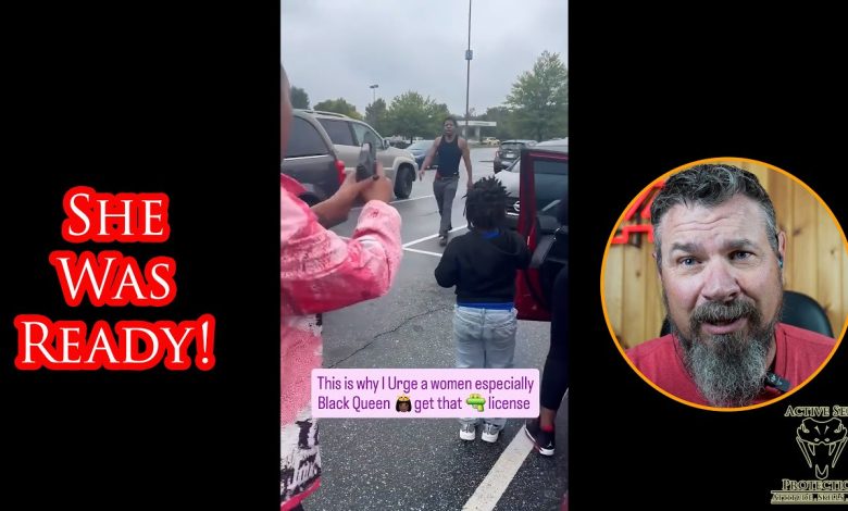 Protective Mama Has to Step Between Her Family And Mentally Unstable Carjacker