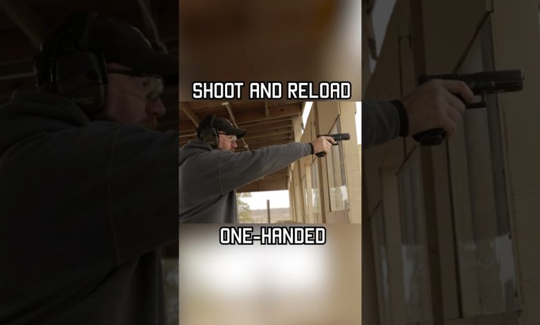 Did you know reloading your pistol one-handed is easier than it looks? #shorts #reload #tips