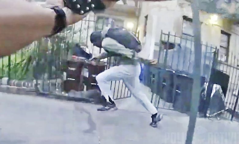 NYPD Cops Fire At Suspect Still Shooting During Street Gun Battle