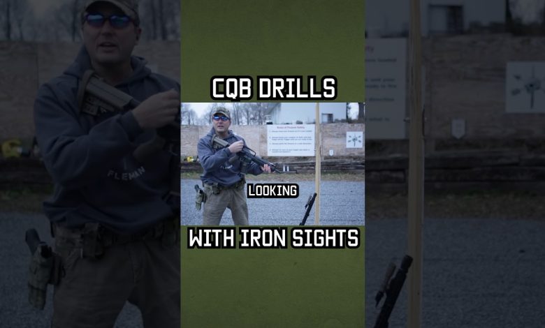 CQB drills with iron sights #shorts #selfdefense