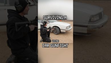 Can you SURVIVE a CAR GUNFIGHT? #shorts #car #survival