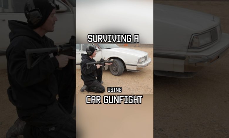 Can you SURVIVE a CAR GUNFIGHT? #shorts #car #survival