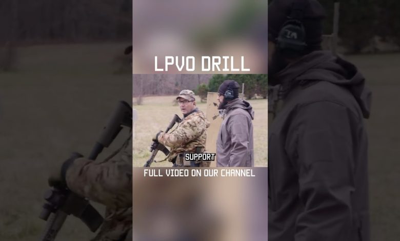 A drill for training with LOW-POWERED VARIABLE OPTICS #shorts #military #tips #training