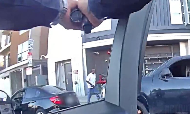 LAPD Cops Open Fire On Armed Man During Street Altercation