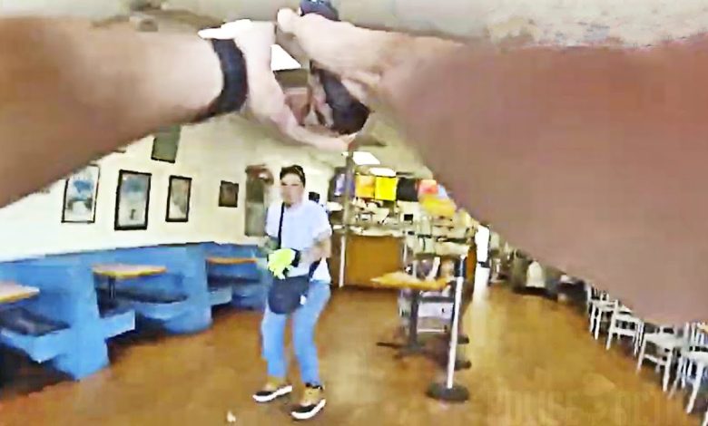Bystander Grapples Armed Suspect Moments Before Shooting