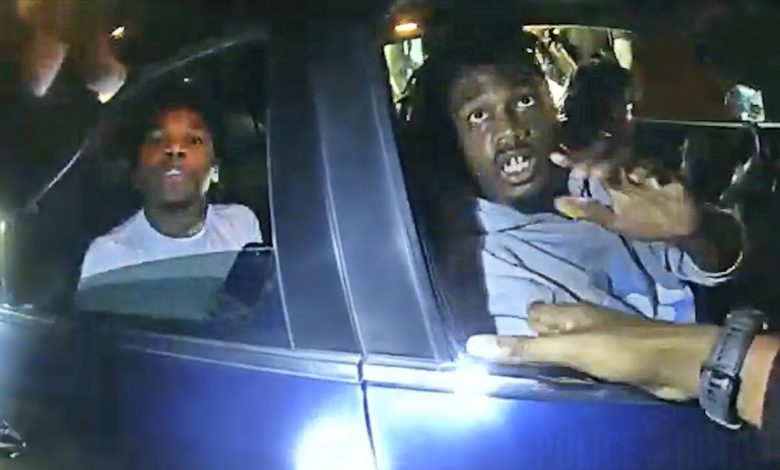Police Traffic Stop Turns Chaotic After Passengers Refuse To Exit Car