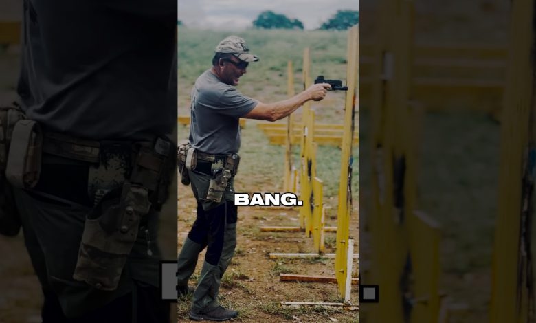 How to shoot your pistol one-handed and NOT SUCK #shorts #specialforces #tips #lifehacks