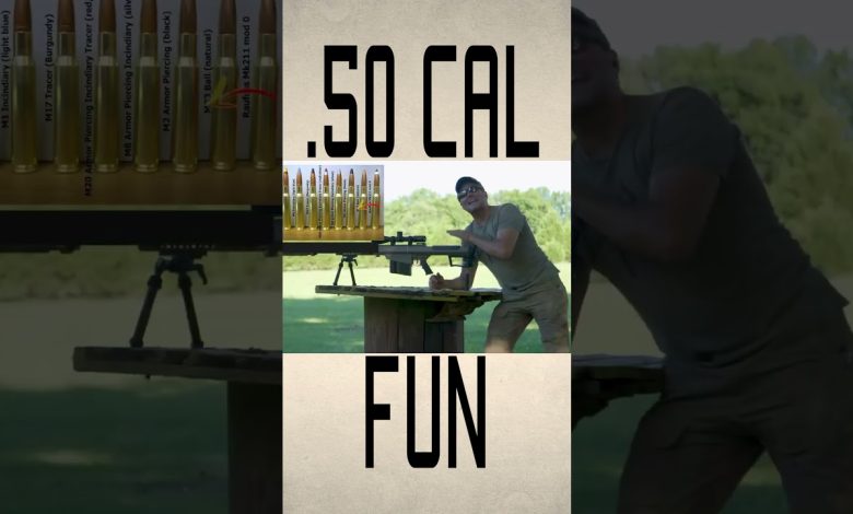 .50 Cal Fun #shorts #military #explosion