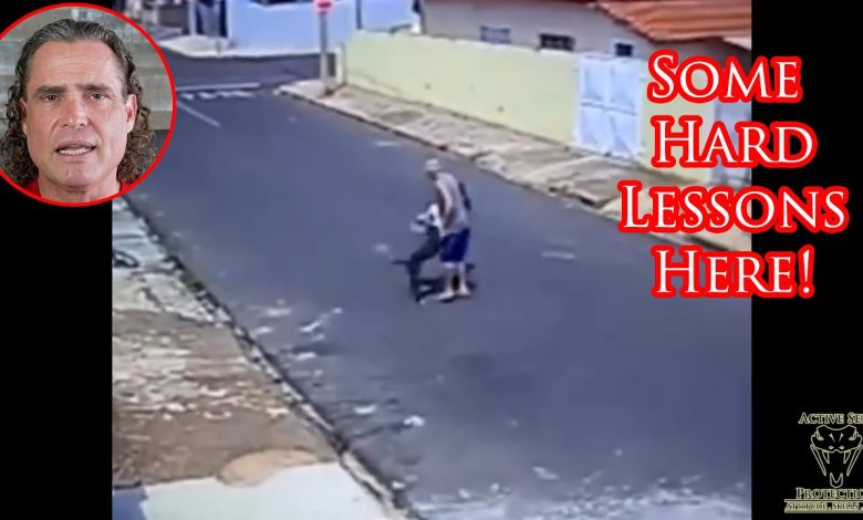 Elderly Man Fights Hard Against Aggressive Dog