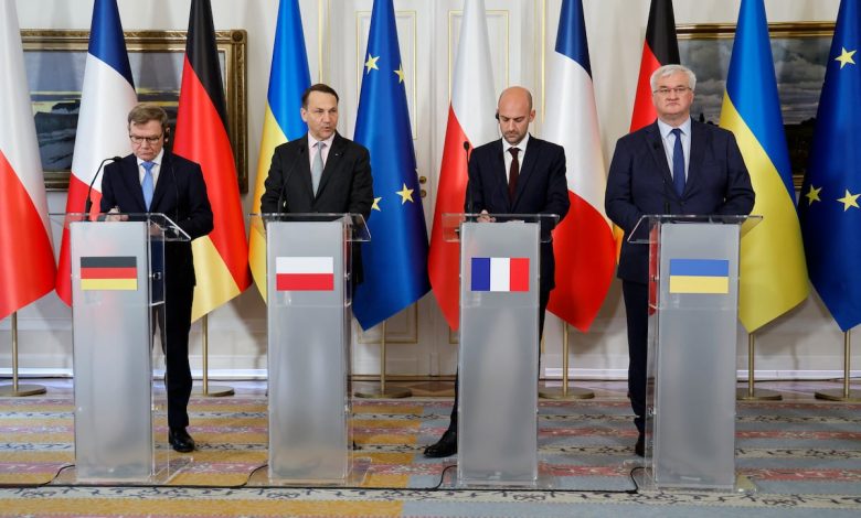 Germany, France, Poland push for closer EU-Ukraine defense ties