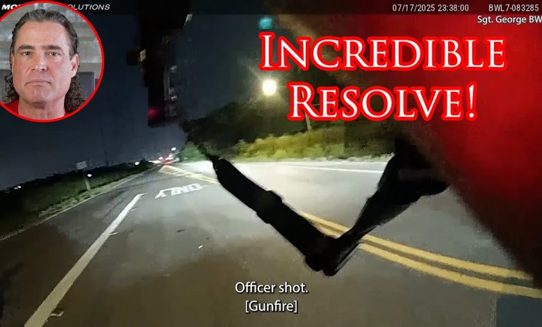 Houston Cop Shows Great Heart After Being Hit By Perp