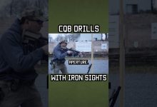 CQB drills with iron sights! #specialforces #military #shorts