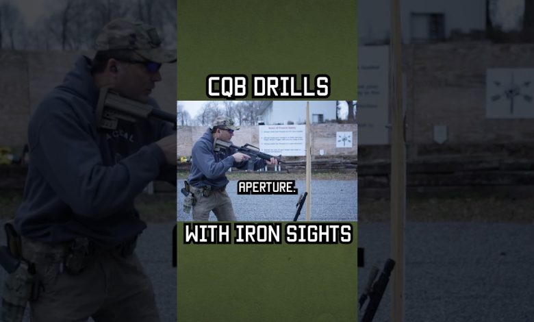 CQB drills with iron sights! #specialforces #military #shorts