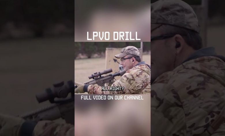 A drill for LOW POWERED VARIABLE OPTICS #shorts #training #specialforces