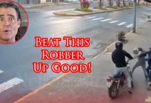 Amazing Defender Puts a Beating on Surprised Robber