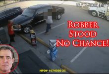 Houston Man Rakes Robber Up Pretty Good!
