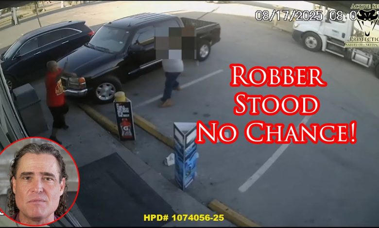 Houston Man Rakes Robber Up Pretty Good!