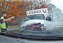 Man Steals Ambulance With Paramedic and Patient inside Before Fiery Crash