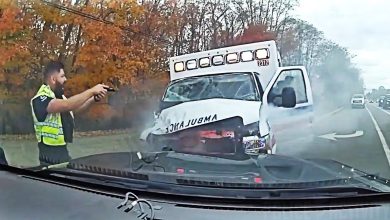 Man Steals Ambulance With Paramedic and Patient inside Before Fiery Crash Man Steals Ambulance With Paramedic and Patient inside Before Fiery Crash