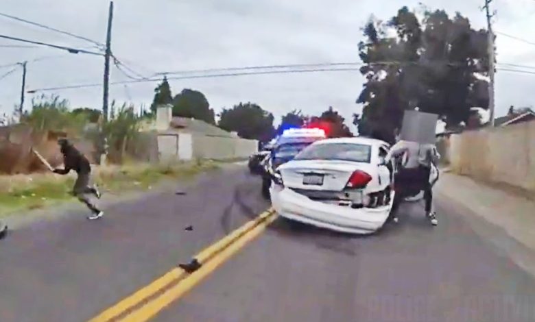 Police Catch Four Fleeing Masked Suspects After Armed Home Invasion