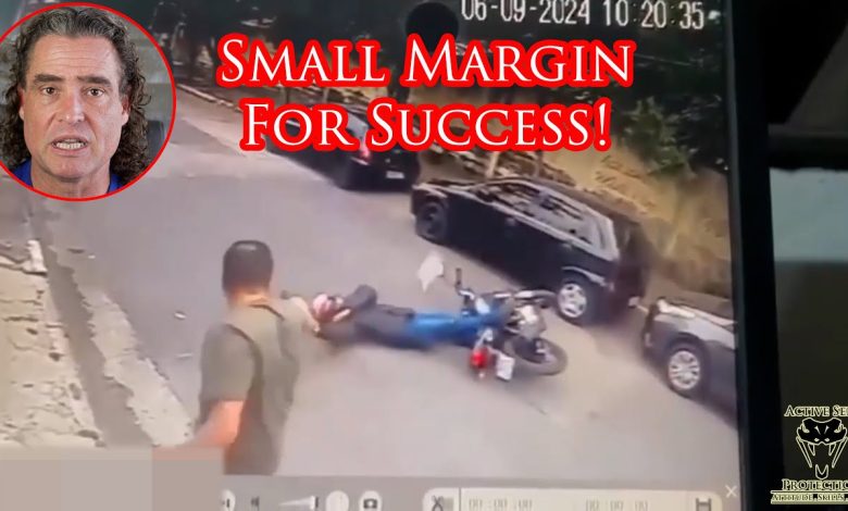 Defender Beats Armed Robber By Inches and Split Second