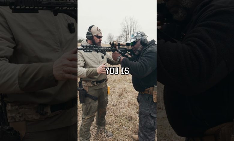 What’s the CORRECT way to hold a rifle? #shorts #opinion #tips