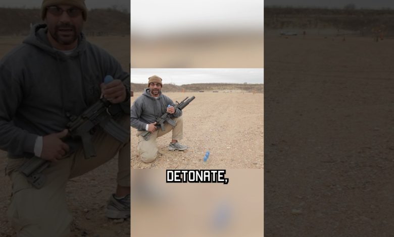 Even Grenade Launcher Training Rounds are badass #shorts #fun