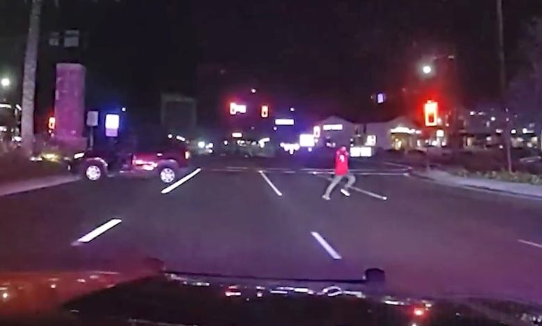 Wild Shootout Between Police And Suspect in front of Southern California In-N-Out