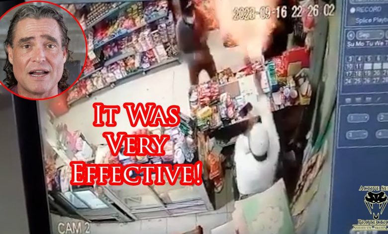 Defender Casts Fireball To Repel Armed Robbers