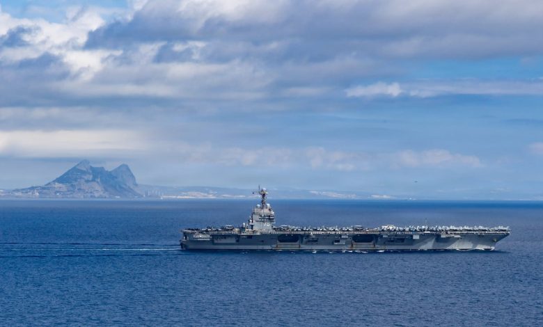 US aircraft carrier arrives in the Caribbean in buildup near Venezuela
