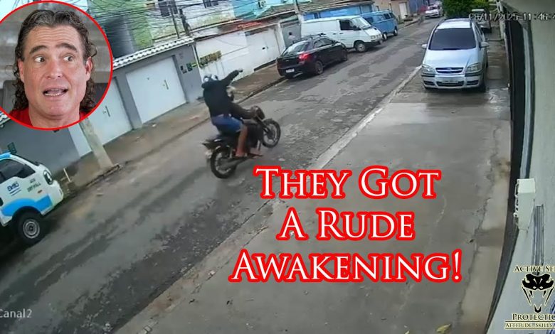 Defender Puts Moto Robber Under His Wheels!