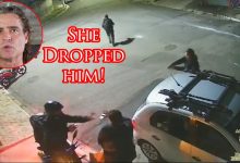 Off Duty Stops Armed Robber Threatening Her Husband!