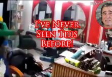 Perp Caught on Camera Using a Back Up Gun!