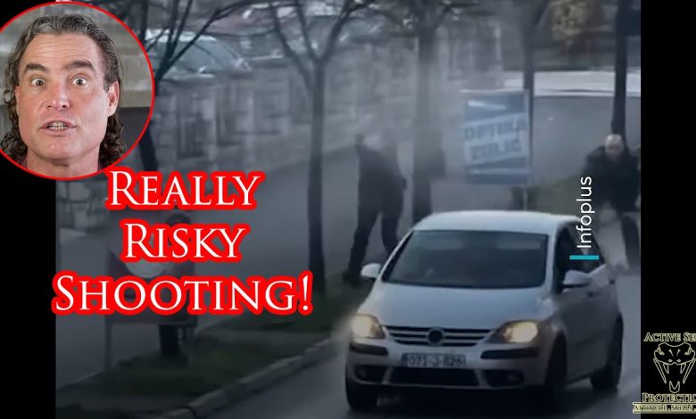 Robbery Turns Into Scary Gunfight For Bystanders!