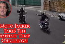 Defender Waits His Turn to Drop Moto Jacker