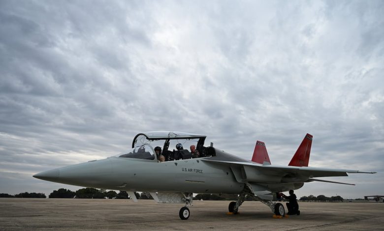 US Air Force instructor pilots have first T-7 in training milestone US Air Force instructor pilots have first T-7 in training milestone