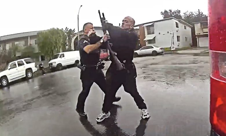 Armed Suspect Shoots at LAPD Officers After Foot Pursuit