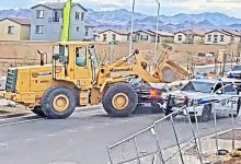 Suspect Tries to Ram Police Cars With Stolen Front Loader