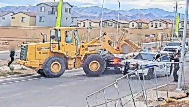 Suspect Tries to Ram Police Cars With Stolen Front Loader