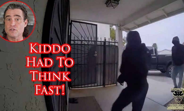 Scary Home Invasion Attempt Caught on Camera Stopped By Astute Kid!