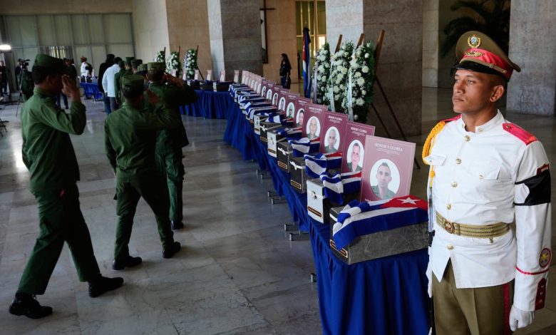 Remains of Cuban officers killed during Venezuela strike repatriated
