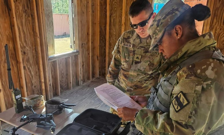 Georgia National Guard train troops to fly small quadcopter drones