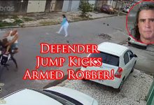 Motorcycle Robbery Attempt Stops When Defender Fights Back
