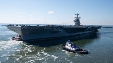 Newest Ford-class carrier USS John F. Kennedy heads to sea for testing Newest Ford-class carrier USS John F. Kennedy heads to sea for testing