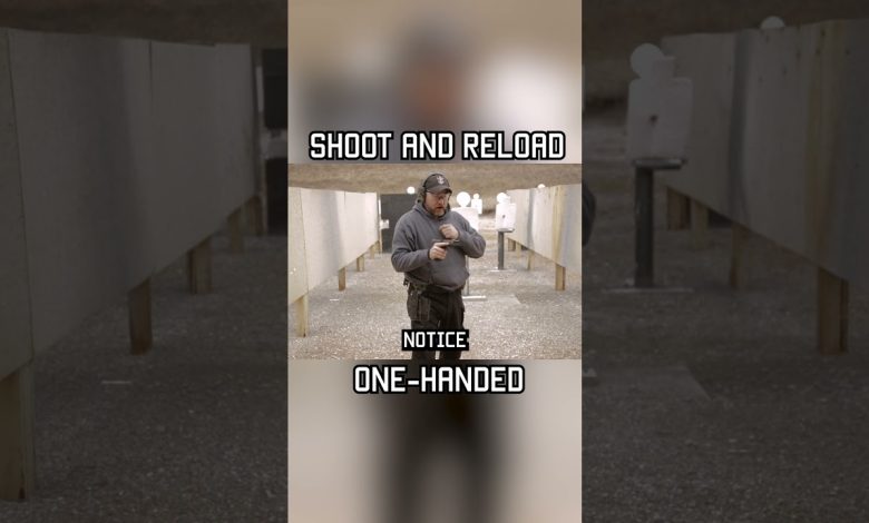 The correct way to shoot and reload ONE-HANDED #shorts #tips #military #training