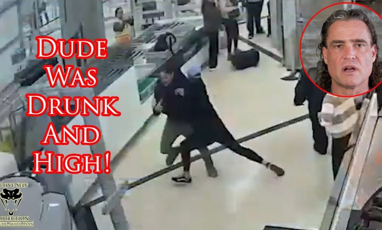 Brave Traveler Fights Man Trying To Dodge Security Checkpoint!