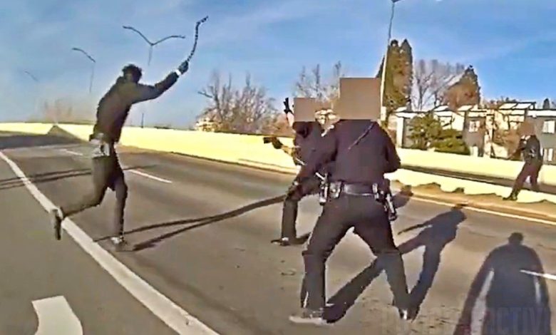 Suspect Lunges at Reno Officers With Tow Chain Before Being Shot