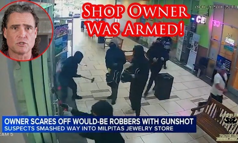 Jewelry Store Robbery Attempt Ends With Defensive Gunshot