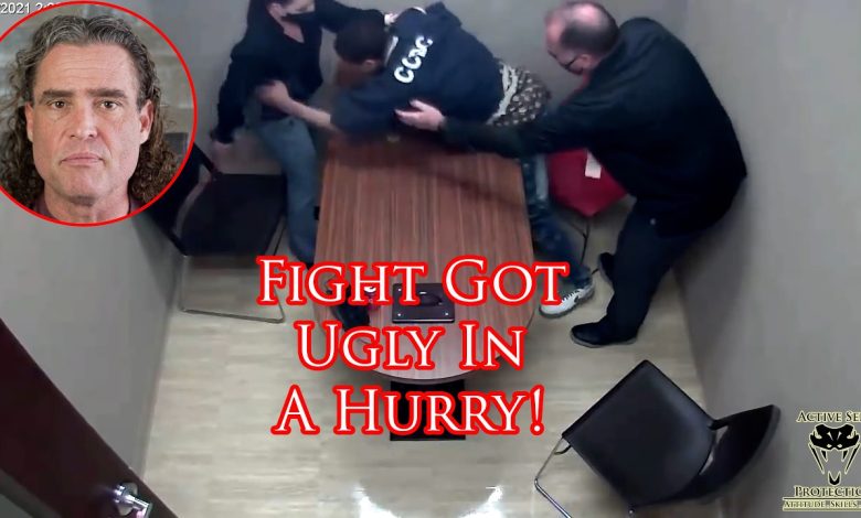 Distraught Suspect Goes For Officer’s Gun!